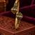 Gold plated clear adjustable kada bracelet