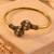 Gold plated clear adjustable kada bracelet