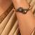 Gold plated multi adjustable kada bracelet
