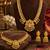 Temple laxmi peacock combo jewellery set