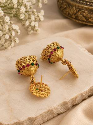 Temple laxmi peacock combo jewellery set 5