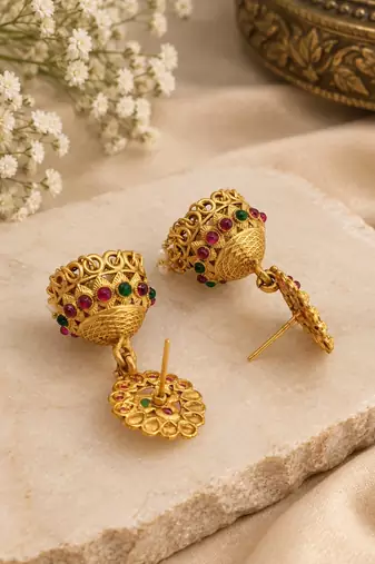 Temple laxmi peacock combo jewellery set