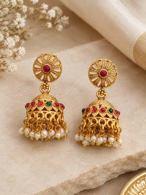 Bridal temple combo jewellery set with kamarbandh 3
