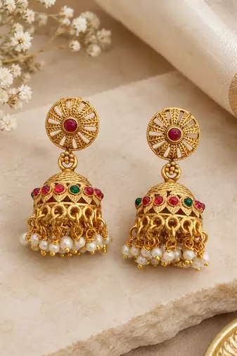 Bridal temple combo jewellery set with kamarbandh