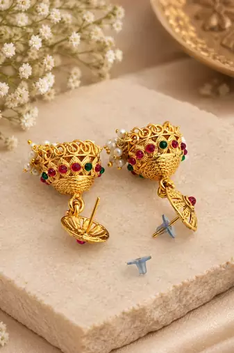 Bridal temple combo jewellery set with kamarbandh