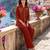 Oranage embroidered mal chanderi shirt style co-ord sets for women