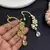 Kundan Chandbali Ear Cuff Earrings, Indian Bridal Jewelry, Floral Teardrop Design