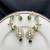 Kundan Green Stone Ear Cuff, Indian Bridal Jewelry, Gold Tone Ear Wrap