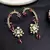 Kundan Green Stone Ear Cuff, Indian Bridal Jewelry, Gold Tone Ear Wrap