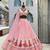Georgette Fabric Printed With Real Mirror Work Lehenga Choli Set