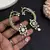 Kundan Stone Ear Cuff Earrings, Indian Bridal Jewelry, Floral Drop Design