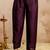 Wine silk blend embroidered   sequins free size suit