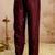 Coffee silk blend embroidered   sequins free size suit