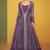 Purple silk blend embroidered   sequins free size top