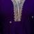 Navy blue silk blend embroidered   sequins free size suit