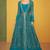 Blue silk blend embroidered   sequins free size top