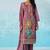 Lavender fancy fabric thread and sequins embroidery free size suit