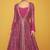 Rani pink silk blend embroidered   sequins free size top