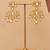 Gold plated kundan long layered bridal necklace set