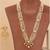 Gold plated kundan long layered bridal necklace set