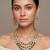 Gold plated ruby pink kundan rani haar necklace set