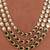 Gold plated ruby pink kundan rani haar necklace set