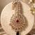 Royal ruby red kundan groom kalangi