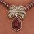 Royal ruby pink kundan collar necklace set