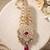 Gold plated royal ruby red kundan groom kalangi