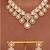 Gold plated kundan necklace set