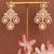 Gold plated kundan necklace set