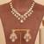 Gold plated kundan necklace set