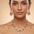 Gold plated royal kundan polki necklace set