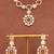 Gold plated royal kundan polki necklace set