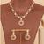 Gold plated royal kundan polki necklace set