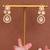 Gold plated kundan necklace set