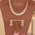 Gold plated kundan necklace set