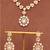 Gold plated heritage kundan necklace set