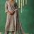 Grey organza embroidery and handwork  free size suit