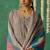 Grey organza embroidery and handwork  free size suit