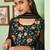 Black georgette embroidered & sequins free size suit