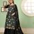 Black georgette embroidered & sequins free size suit