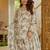 Grey blended cotton digital print free size suit
