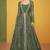 Olive silk blend embroidered   sequins free size top