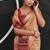light orange cotton blend woven pallu casul wear saree