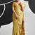 mustard cotton blend woven pallu casul wear saree