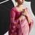 baby pink cotton blend woven pallu casul wear saree