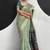 light teal cotton blend woven pallu casul wear saree