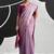 lavender cotton blend woven pallu casul wear saree