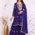 Designer sharara suit with sequence and embroidered work